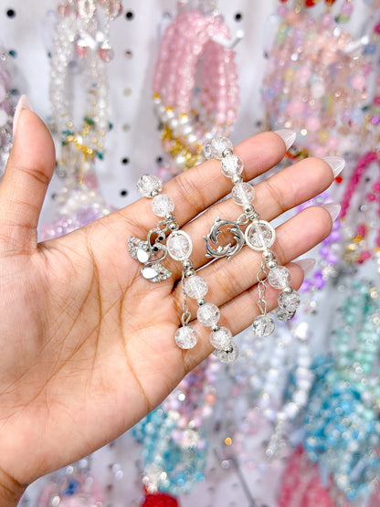 Dolphin & Swan Lucky Charm Beaded Bracelets