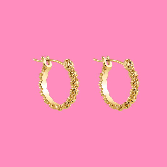 Sunbeam Hoop Earrings | B-110