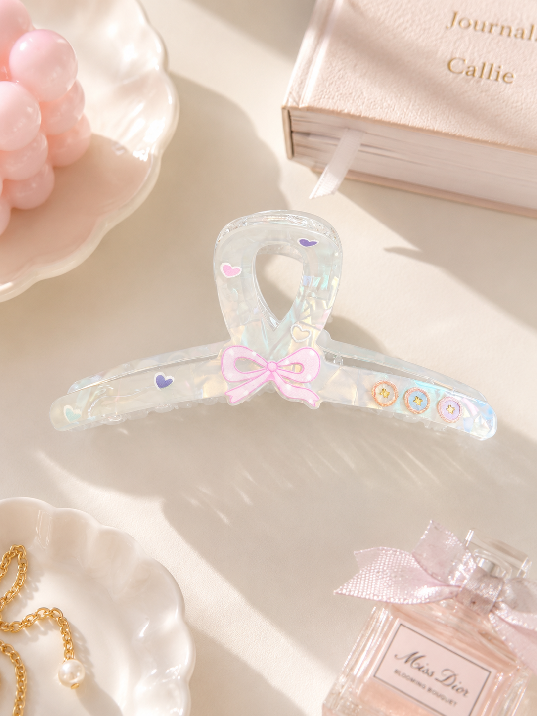 Pastel Bow Hair Claw Clip Collection