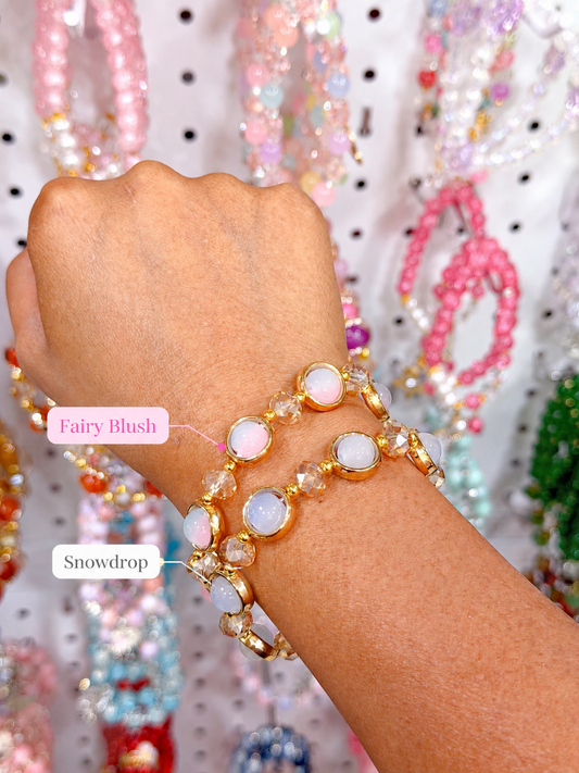 Crystal Beaded Bracelet ( 2 colors available  )