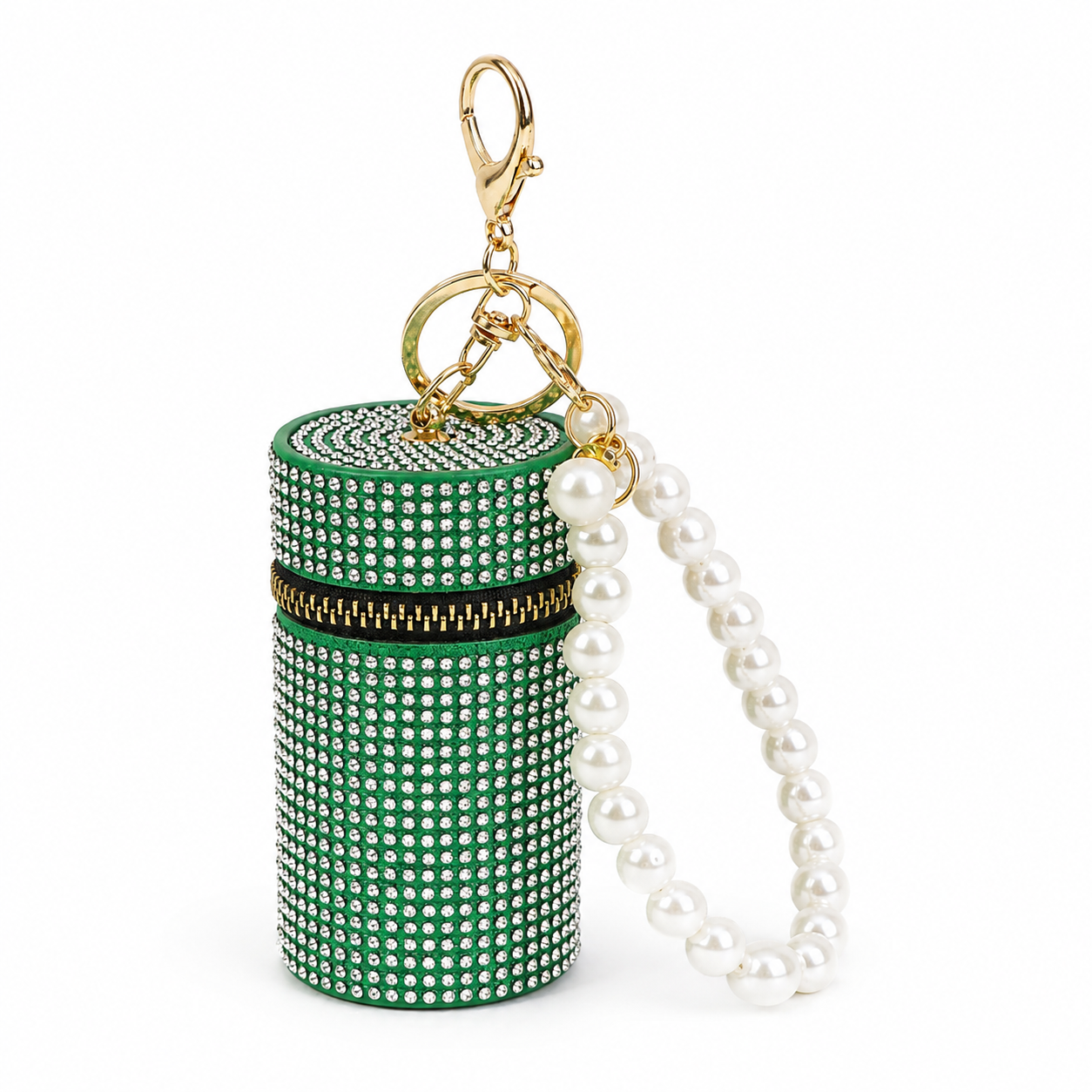 Glitzy Clip-On Bag Charm