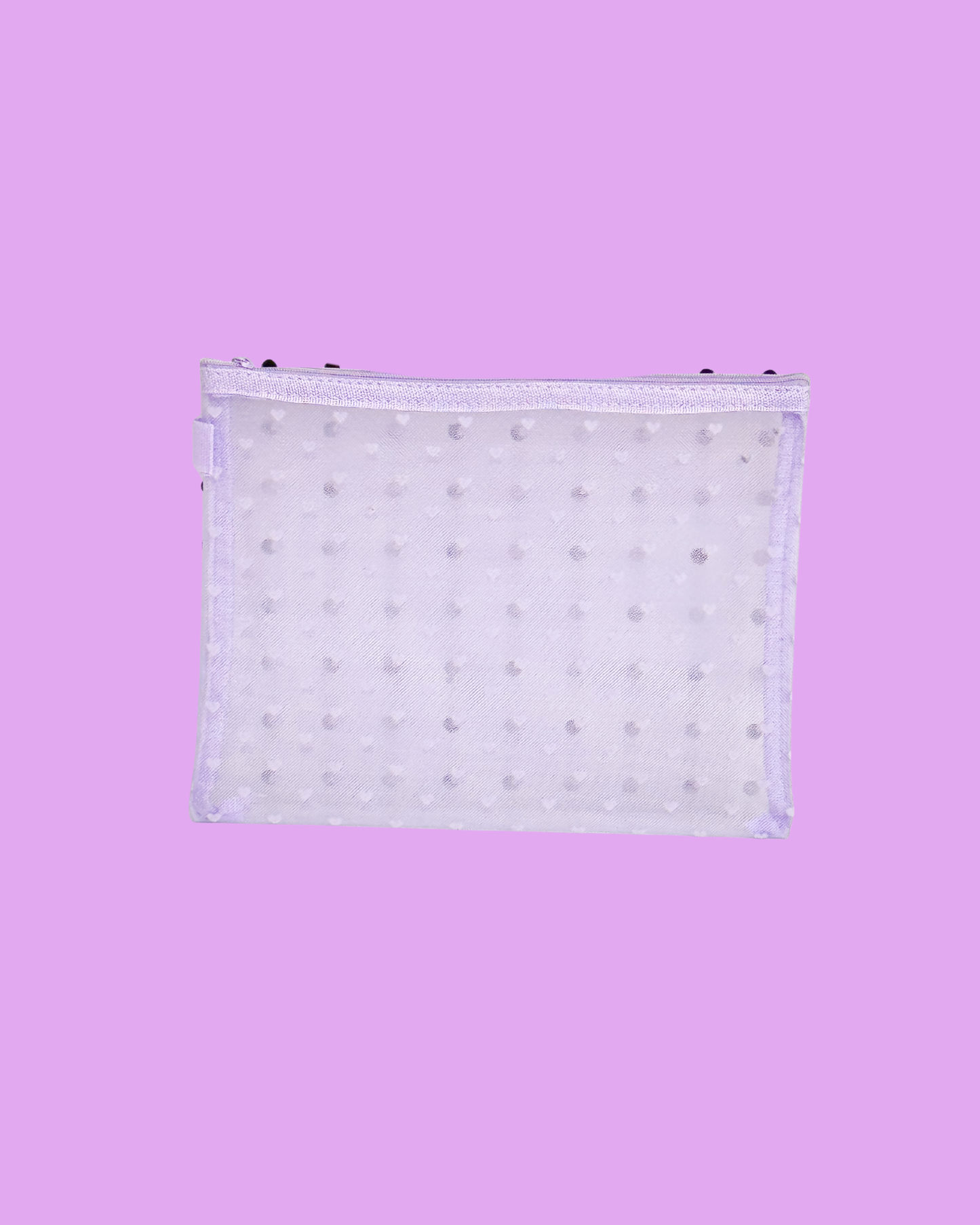 Heart Mesh Makeup Bag