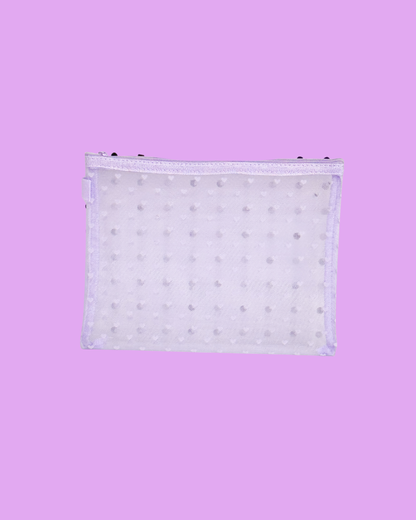 Heart Mesh Makeup Bag