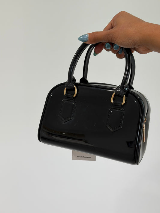 Black Jelly Crossbody Bag