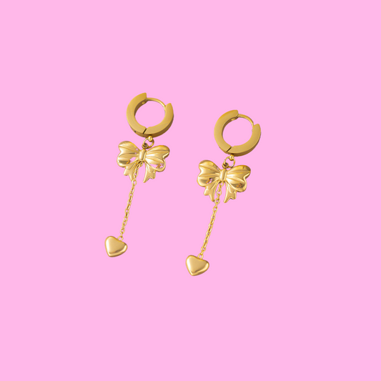 Coquette Charm Huggie Earrings | B-61