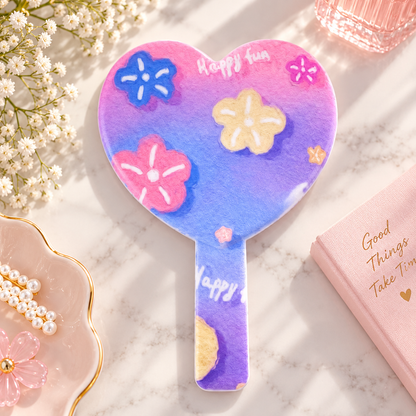 Heart Shaped Handheld Mirror