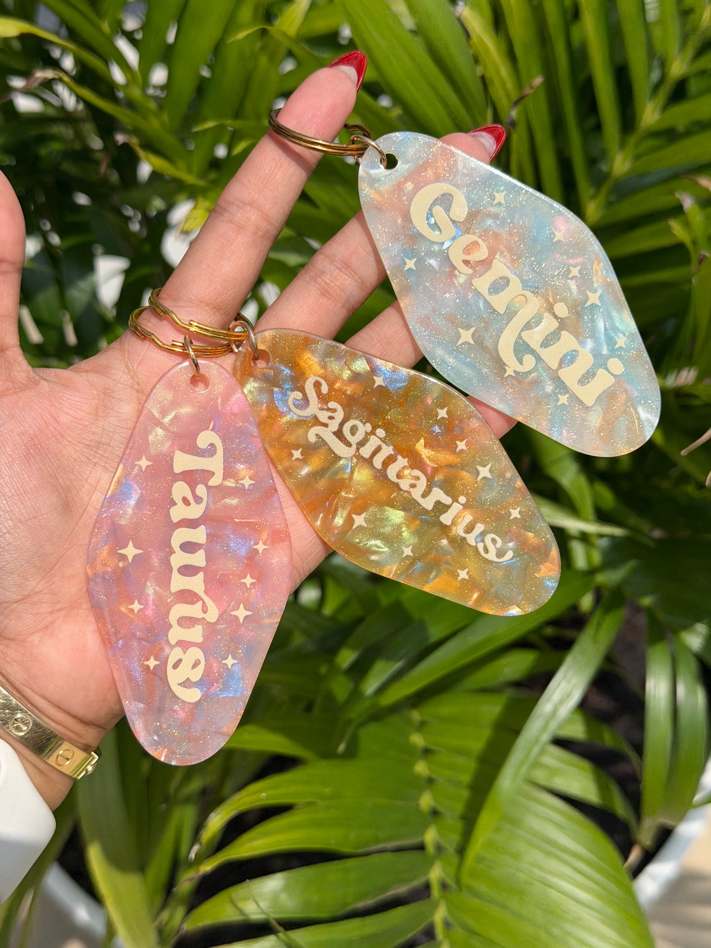 Zodiac Sign Motel Keychains