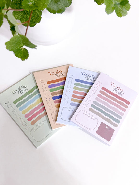 New To Do List Notepad ( 4 Colors available )