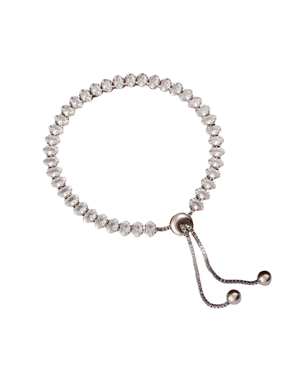 Adjustable Tennis Bracelet ( Gold & Silver )