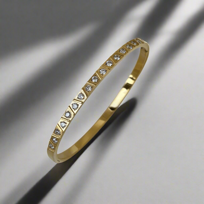Prism Bangle Bracelet ( Available in Gold & Silver )