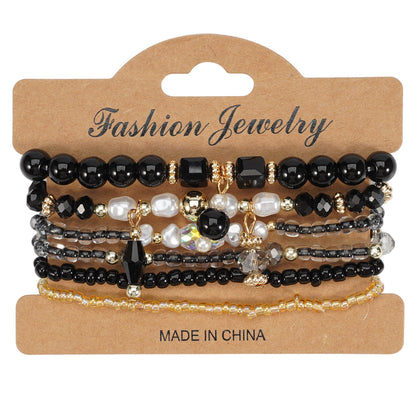 Candy Crystal Layered Bracelets ( 2 colors available )