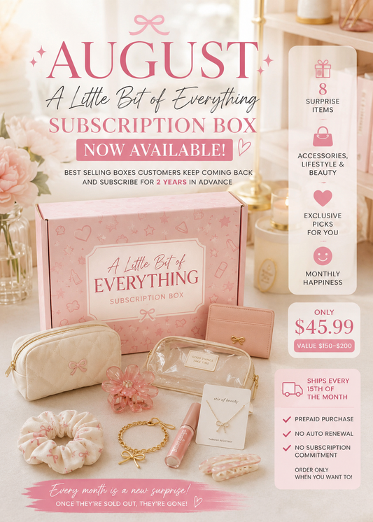 AUGUST INTERNATIONAL “A Little Bit of Everything” Subscription Box is NOW AVAILABLE!