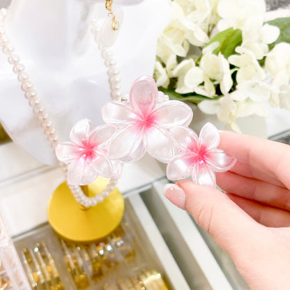 Pearlescent Tropical Claw Clips