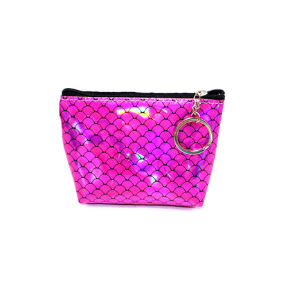 Mermaid Holographic Coin Pouch Keychain