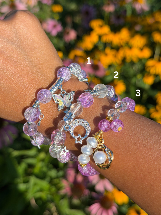 Purple Dream Charm Bracelet