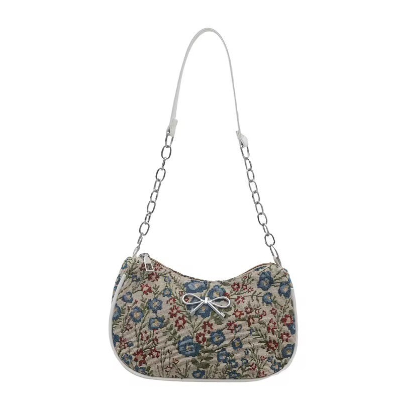 Vintage Floral Chain Bag