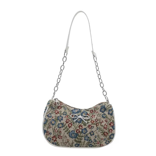 Vintage Floral Chain Bag