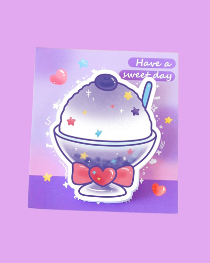 Cute Dessert Sticky Memo Pads – Kawaii Food Shaped Notes, 30 Sheets