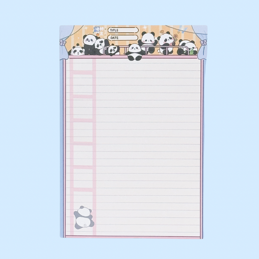 Panda Family Memo Pad