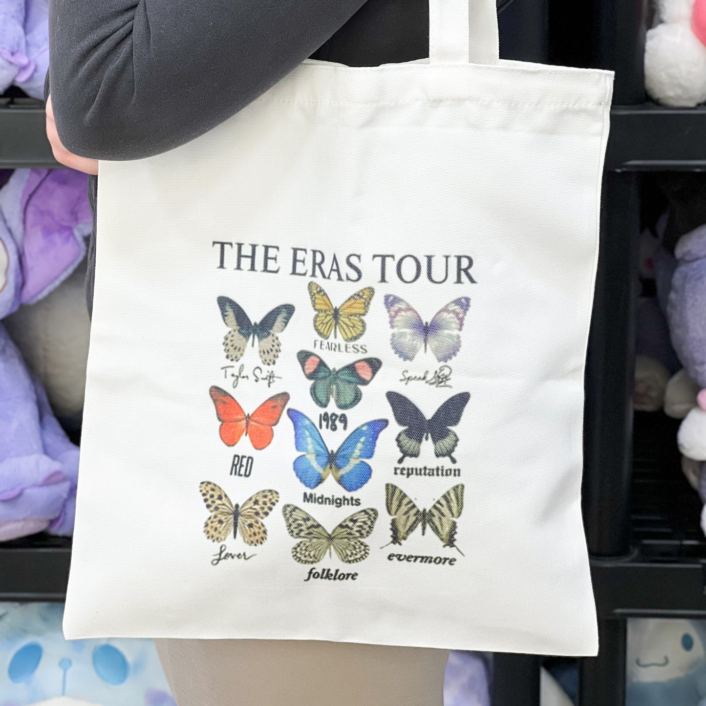 Taylor Butterfly Eras Tour Tote Bag