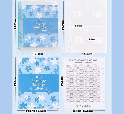 100 Envelope Savings Challenge Binders