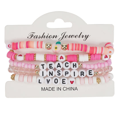 Teacher Layered Bracelets ( 3 colors available )
