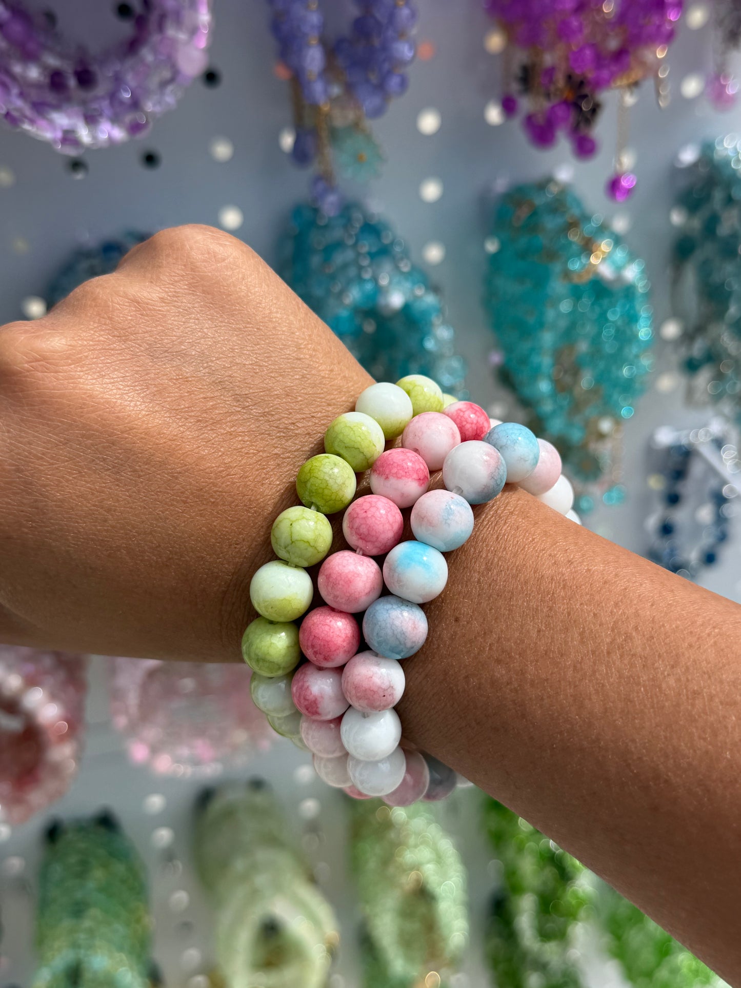 Marble Beaded Bracelet