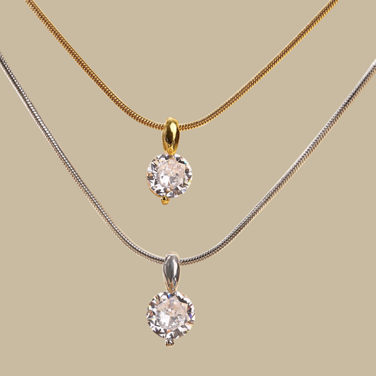 Classic Solitaire Necklace