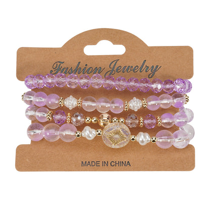 Bohemian Crystal Layered Bracelets ( 4 colors available )