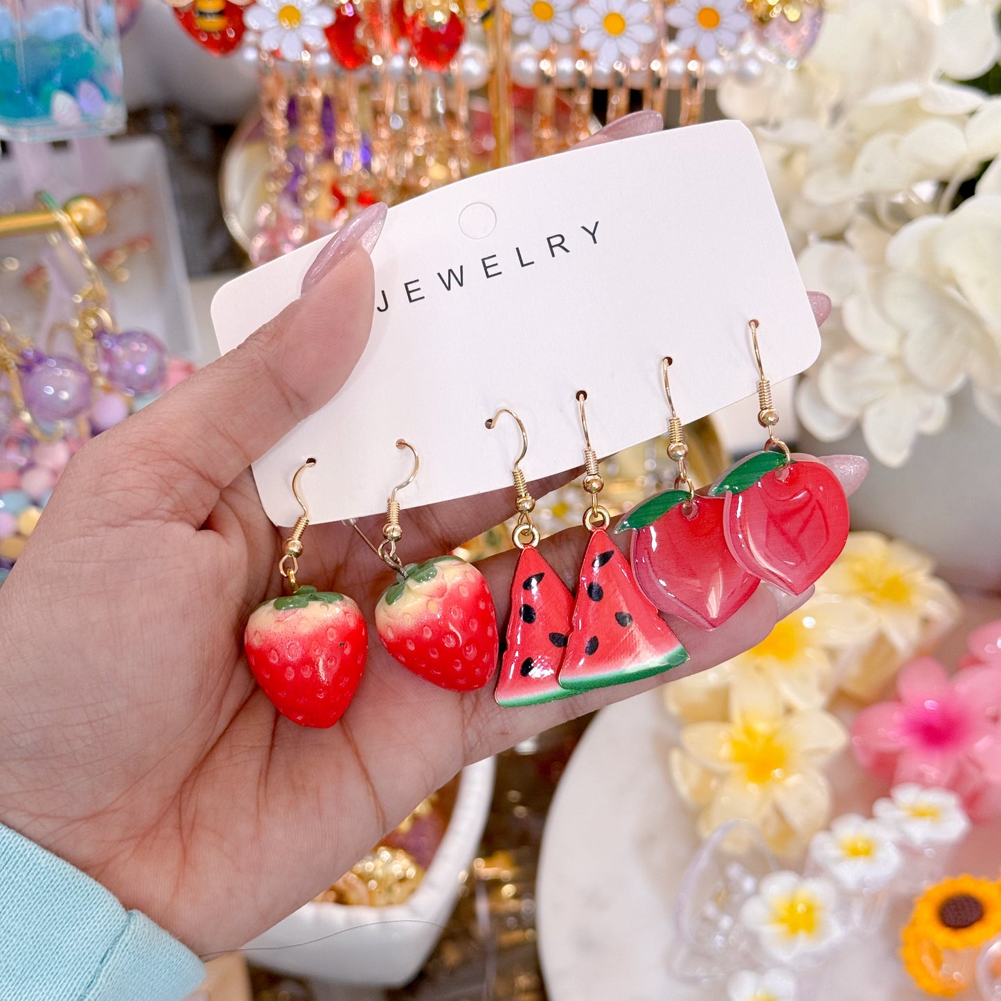 3 Pack Fruit Earring Set's