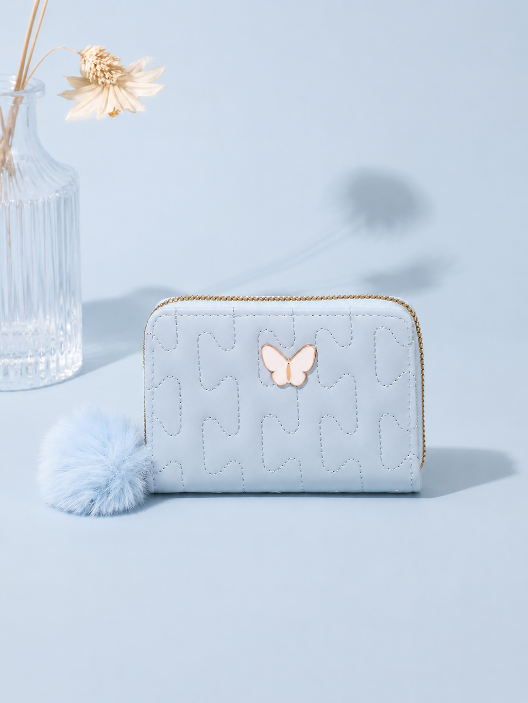 Butterfly Zip Card Wallet