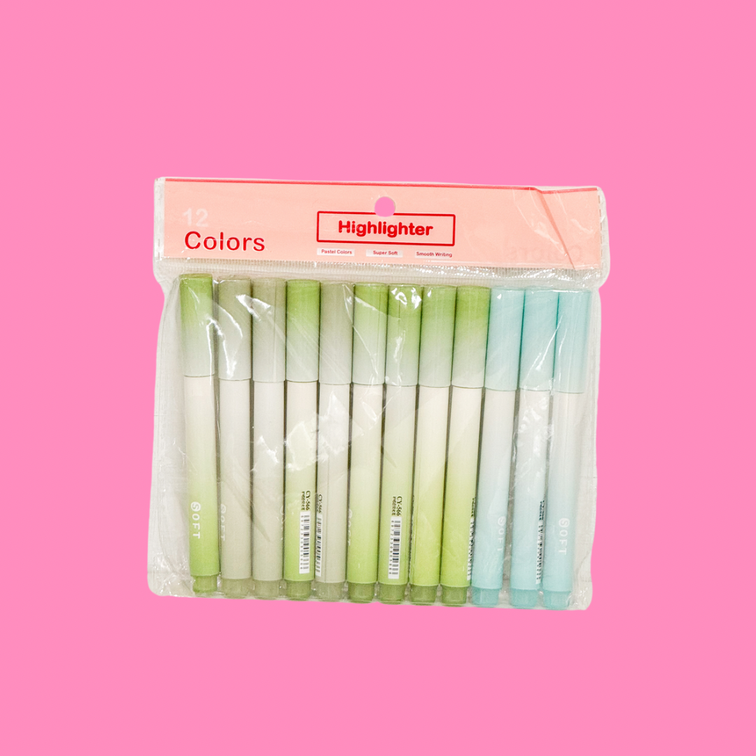 Pastel Marker Sets 12Pcs