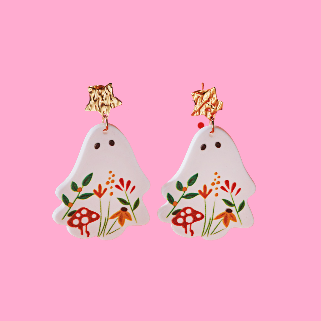 Spooky Bloom Dangles Earrings