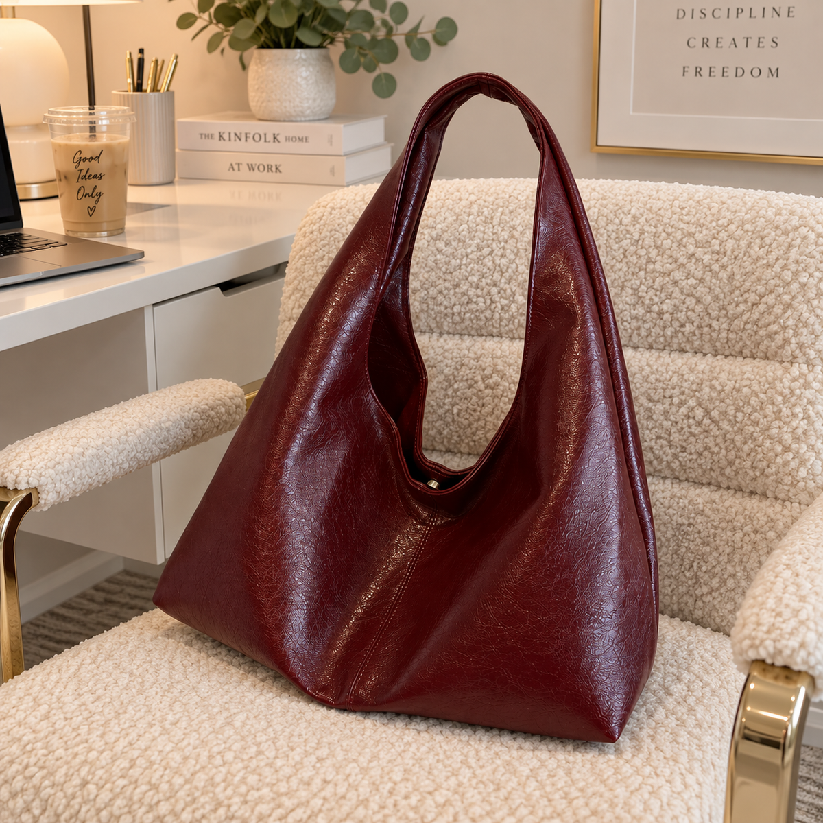 Oversized Slouchy Hobo Shoulder Bag