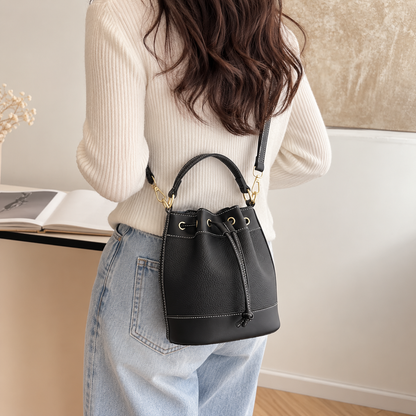 Drawstring Bucket Crossbody Bag