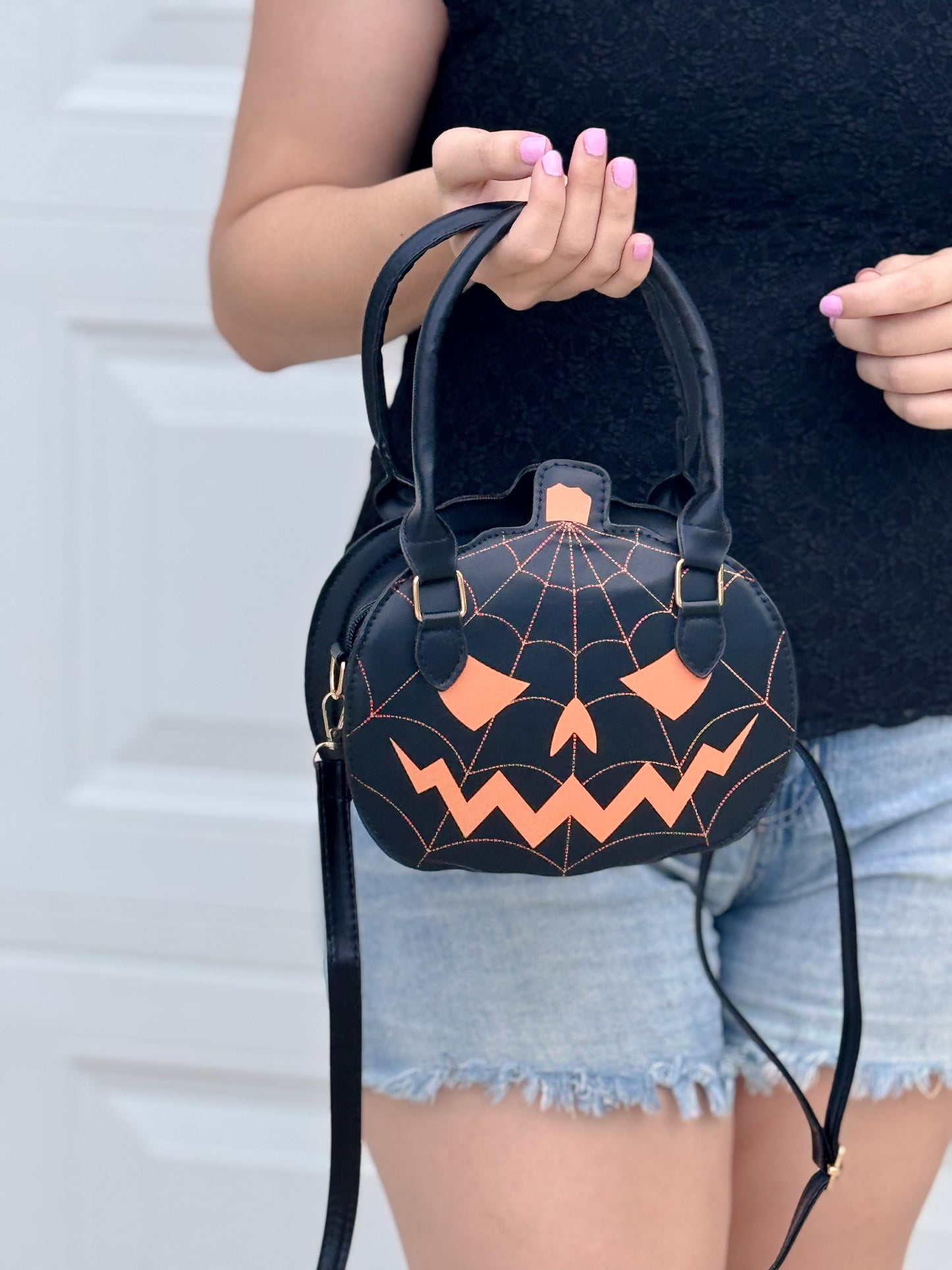 Spooky Pumpkin Crossbody Bag