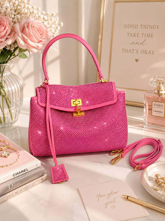 Spotlight Rhinestone Crossbody Bag