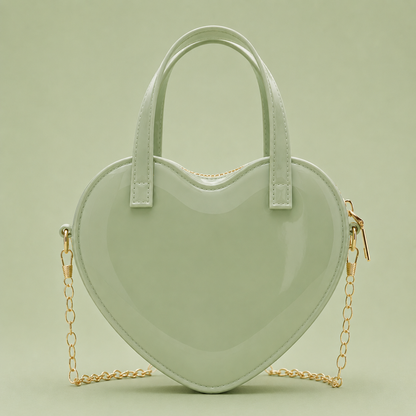 Candy Heart Chain Crossbody Bag ( Available in 5 colors )