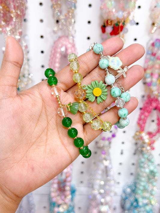 Dreamy Green Lucky Charm Beaded Bracelet