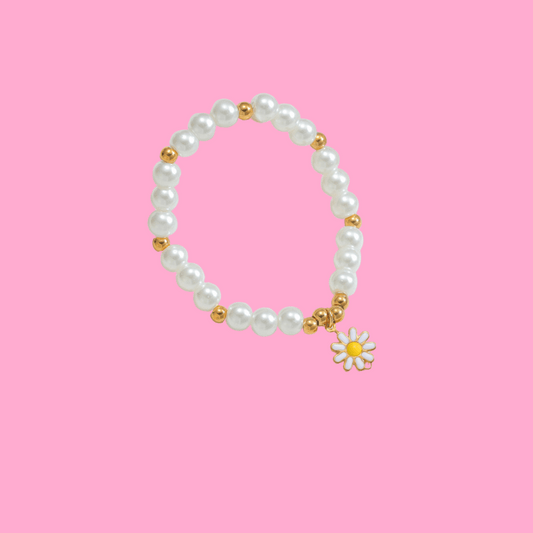Daisy Pearl Bracelet ( Small Size ) | B-37