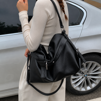 Buckle Hobo Shoulder Bag