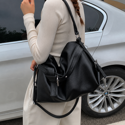 Buckle Hobo Shoulder Bag