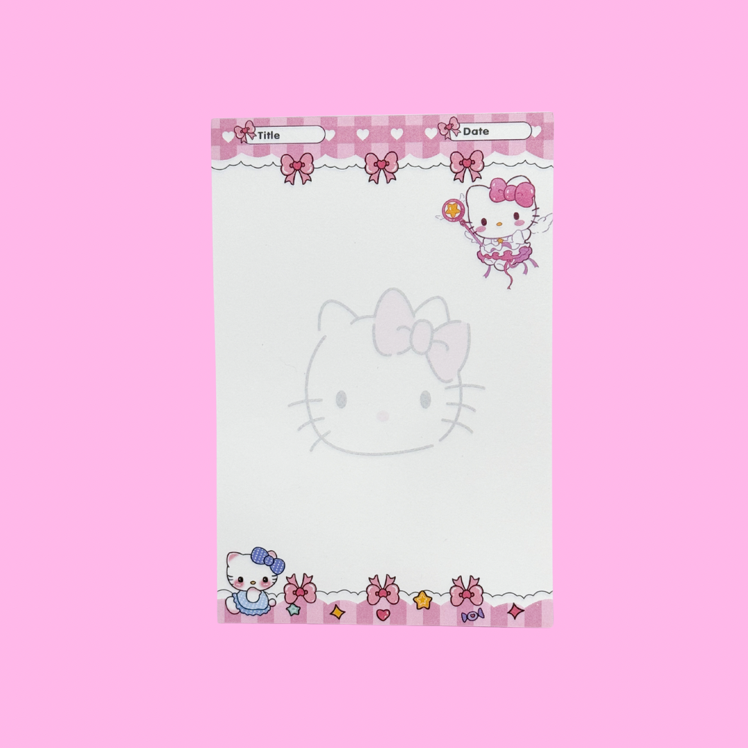 Small Kitty Notepad (4 Styles Available )