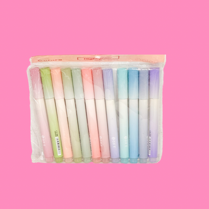 Pastel Marker Sets 12Pcs