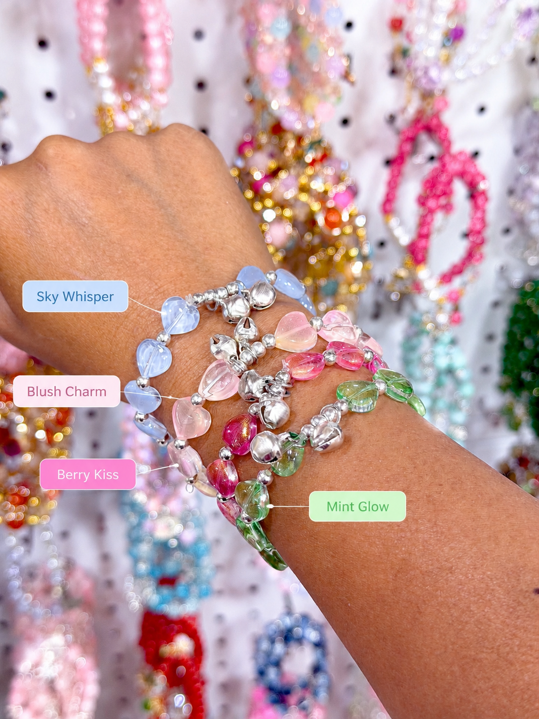 Lovely Beaded Bracelet ( 4 colors available  )