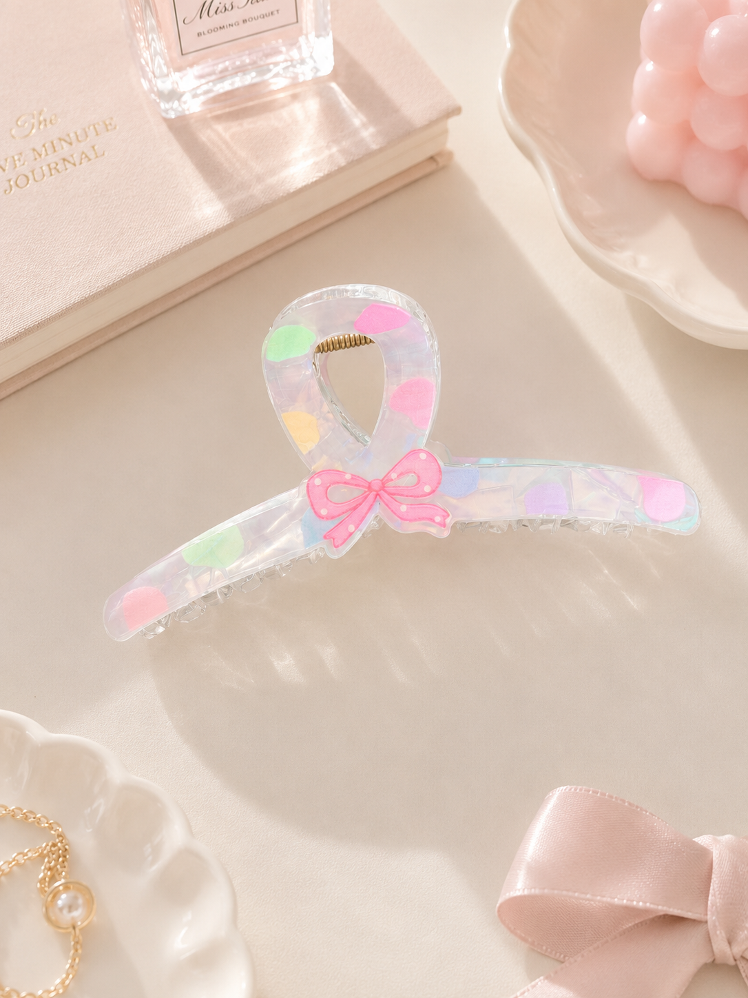 Pastel Bow Hair Claw Clip Collection