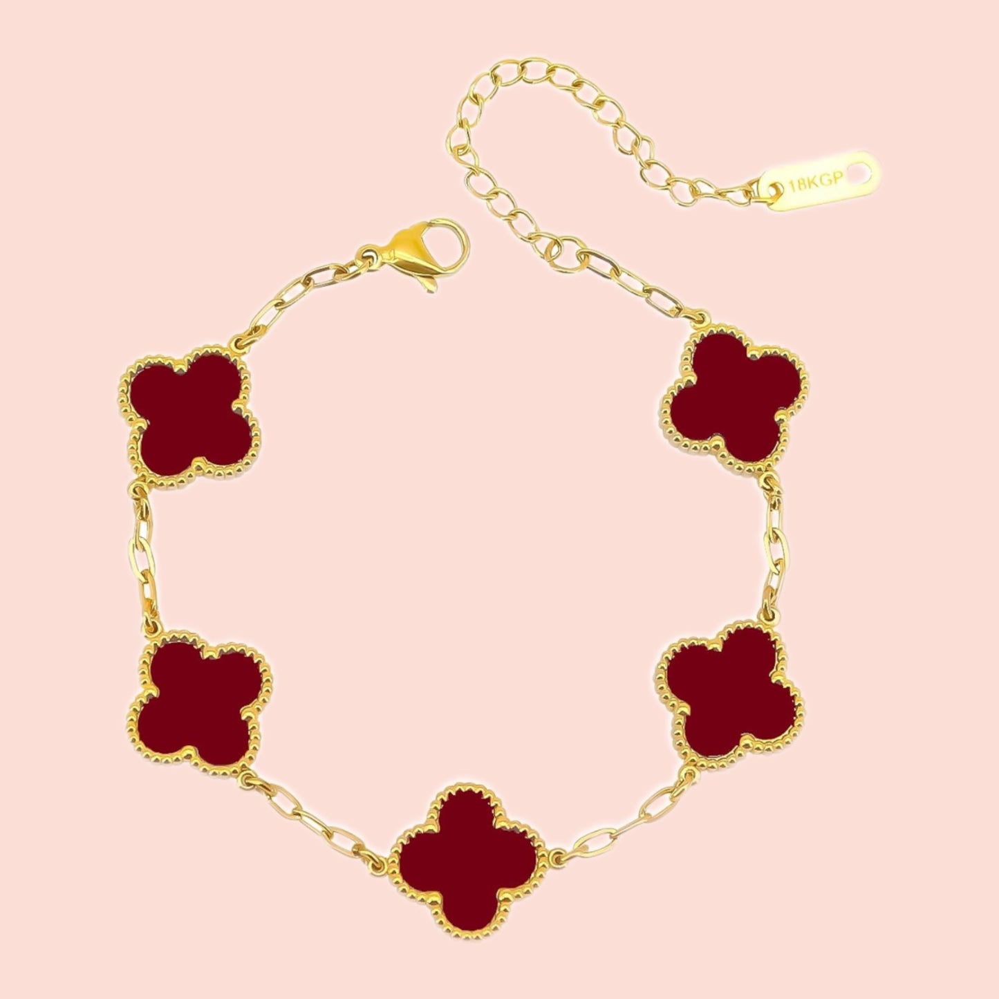 Lucky Clover Bracelet ( 12 color available ) - Non Tarnish