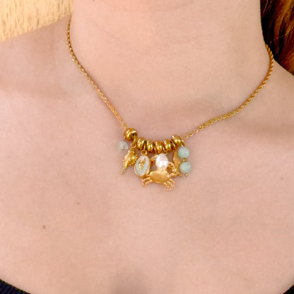 Crab Charm Necklace