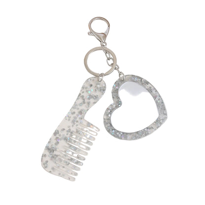 Mini Mirror & Brush Bag Charm