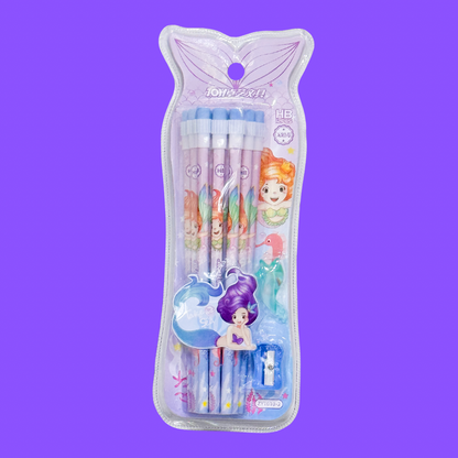 Mermaid 12 Pack Pencil Sets ( 3 Styles Available )